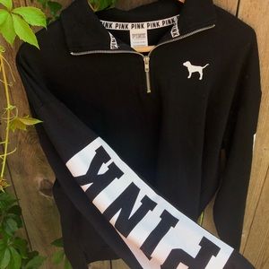 PINK Quarterzip Hoodie/Sweatshirt